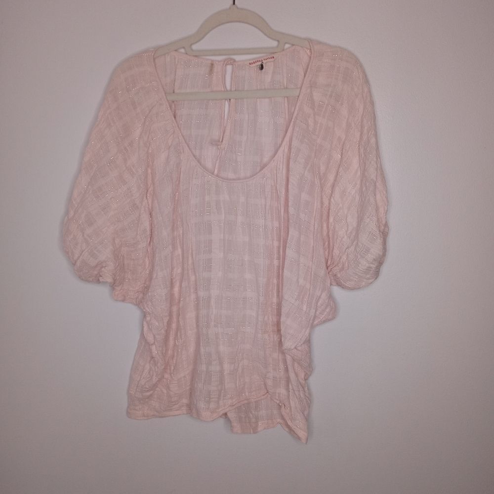 Rebecca Taylor blouse in light pink size 8